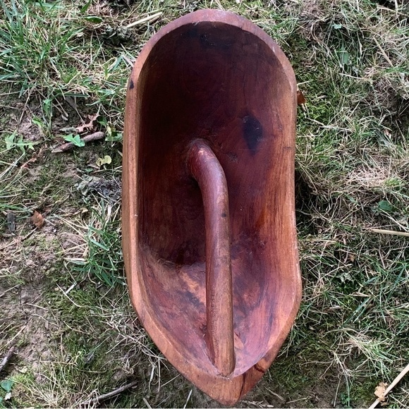 Antique Wooden Country Store Dry Goods Bin Scoop Vintage Decor Wood